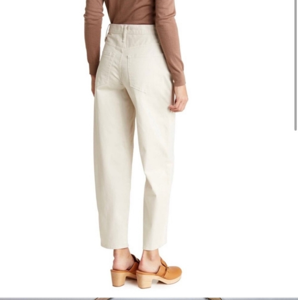 Frame Denim Jeans Womens 32 Ultra High Rise Barrell White LIKE NEW - Picture 12 of 13